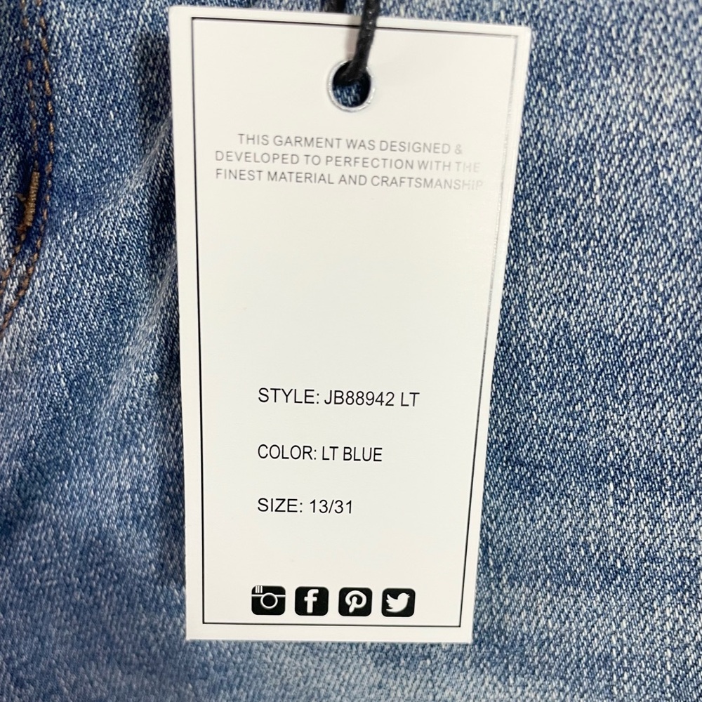 Judy Blue Power Play High Rise Wide Leg Jean Light Blue NWT - Picture 5 of 13
